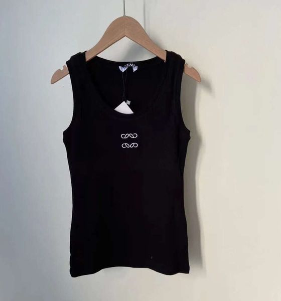 Kadın Tasarımcı Örme T-Shirt Tees Yaz Yeni Moda İşlemeli Tank Top Yoga Sporları