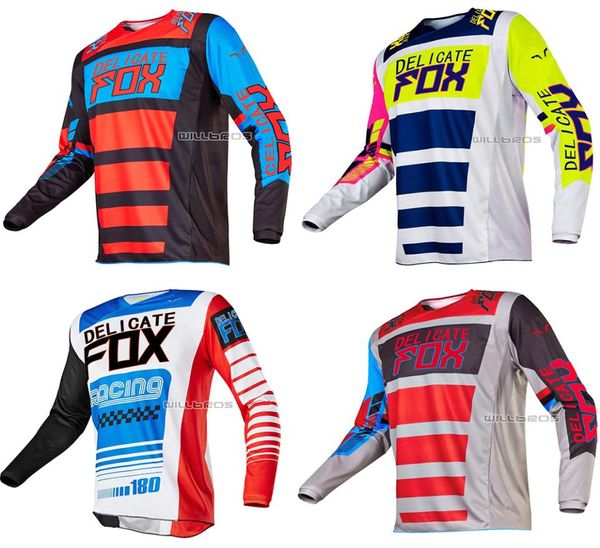 DELICATE FOX 180 Race Falcon Nirv Motocross-Trikot Dirt Bike Radfahren Fahrrad MX MTB ATV DH T-Shirts OffRoad Herren Motorrad Racin9597617