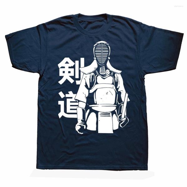 Camiseta masculina novidade impressionante kendo japão esportes gráfico algodão streetwear manga curta presentes de aniversário estilo verão camiseta