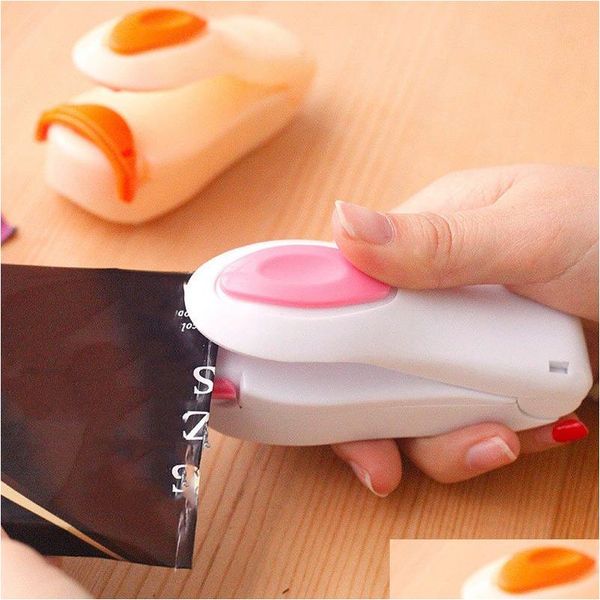 Versiegelungsmaschinen Großhandel Tragbare Mini Heat Hine Food Clip Haushalt Impse Snack Bag Sealer Seal Küchenutensilien Gadget Tools Dro DHFKC