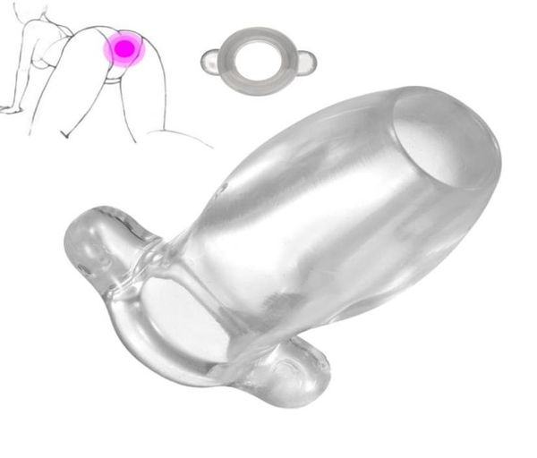 Plug anal oco Anal Expandir Butt Plug Sex Toys Limpando Tool Enema Ferramenta Próstata Brinquedos de Massager para Adultos Expansão Transparente Butt X2012574