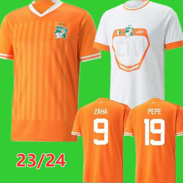 2023 Costa do Marfim Futebol Jerseys National Football Team KESSIE ZAHA 23 24 Costa do Marfim Camisas de futebol CORNET versão do jogador Homens Uniformes Crianças Kits Meias Conjuntos completos 888