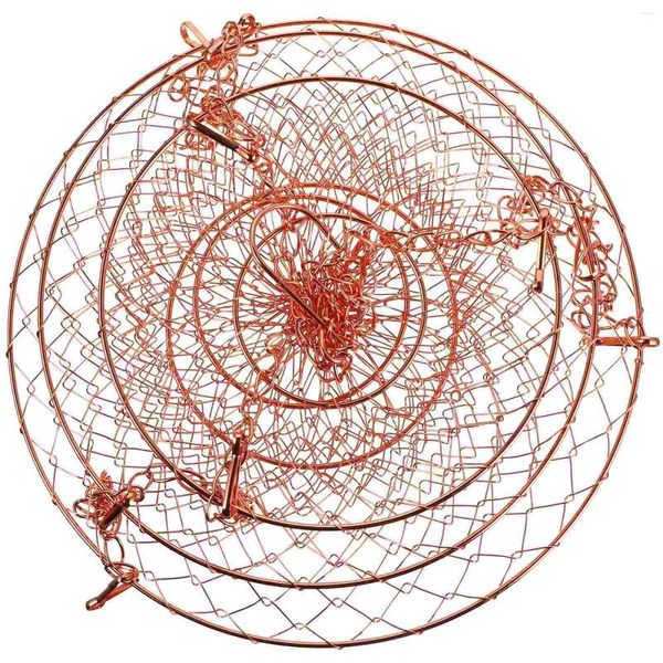 Set di stoviglie Cesto di frutta a tre strati Scarico in filo appeso per appendiabiti Cestini Fiore Espositore per vestiti resistenti Decorare