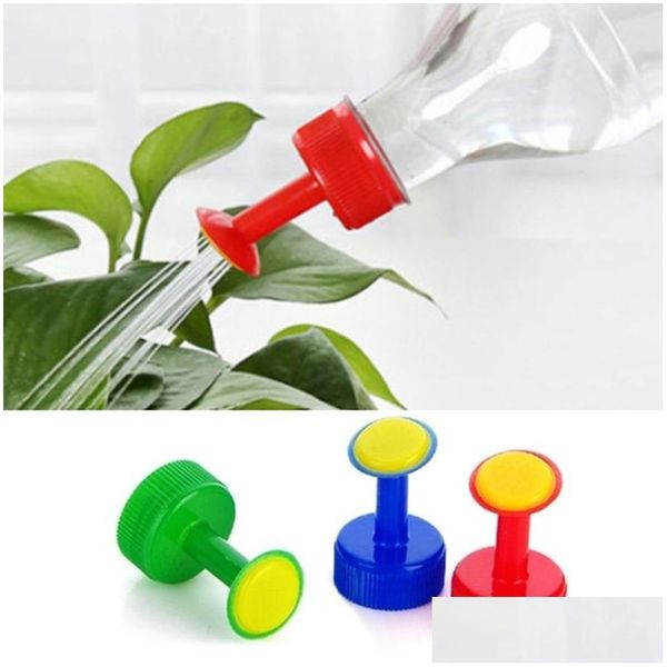 Spruzzatori 3 colori Irrigatore per irrigazione in plastica Fiore può Testa Giardinaggio Strumenti per la coltivazione di ortaggi in vaso Consegna di goccia Giardino domestico Patio Dhv23