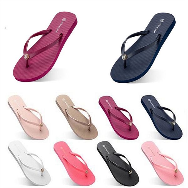 Moda Chinelos Flip Flops Sandálias de Praia Sapatos Tipo 28 Verão Schuhe Esporte Sneaker Mulheres Verde Amarelo Laranja Marinha Bule Branco Rosa Marrom Cheap016