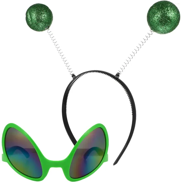 Haarspangen, 2 Stück, Alien-Brille, Festival, Party, lustige Form, Abschlussball, Kopfschmuck, dekorieren, modisches Stirnband, Kunststoff, Mann