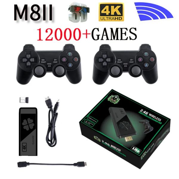 Console M8II Game Stick Console di gioco per due giocatori HD 4K 9 simulatori 12000 giochi gratuiti Scatola di giochi per riunioni di famiglia e intrattenimento da 64 GB