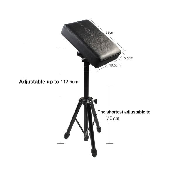 Medicina Profissional Tattoo ARMREST Tripé Altura ajustável Pé de descanso de apoio de suporte para suporte do suporte do suporte do suporte portátil Tattoo da barra de braço portátil Ferramenta de tatuagem