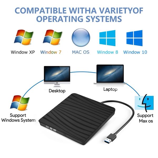 Scatole USB 3.0TypeC SATA Kit custodia per unità ottica Custodia mobile esterna Custodia per DVD/CDROM per notebook portatile senza unità ottica