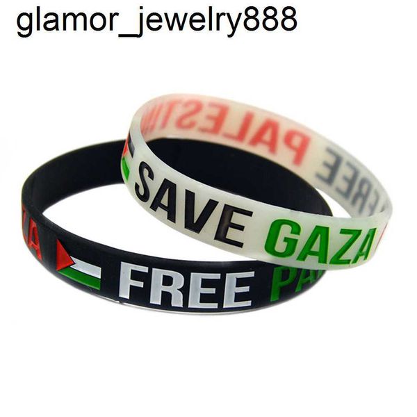 Pulseira Palestina Grátis Pulseira Inspiradora Salvar Gaza Pulseira Esportiva de Silicone