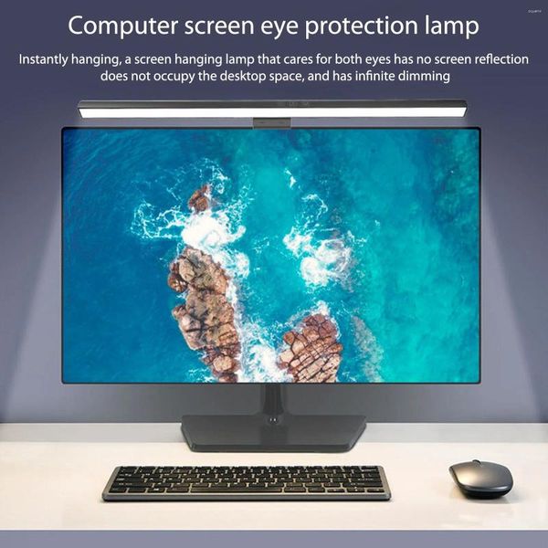 Tischlampen Dimmen Computer Monitor Light Bar Touch Control USB Screenbar Augenschutz Kein Bildschirm Blendung Home Office für das Studienlaptop