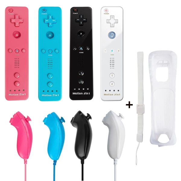 Gamepads 2 in 1 Für Nintendo Wii Motion Plus Wireless Remote Controller Für Nintend Wii Nunchuck Remote Controle Joystick Joypad