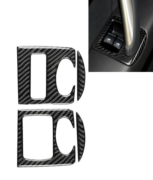 Adesivo decorativo do painel levantador de vidro de fibra de carbono do carro para tt 8n 8j mk123 ttrs 2008-2014 esquerda drive3295172