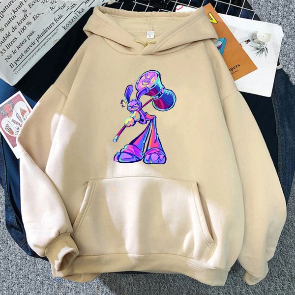 Sweatshirts heißer süßer Anime Der erstaunliche digitale Zirkus Jax Hoodie Kawaii Frauen/Männer Hoodies Cartoon Unisex Sweatshirt Vintage Harajuku Kleidung