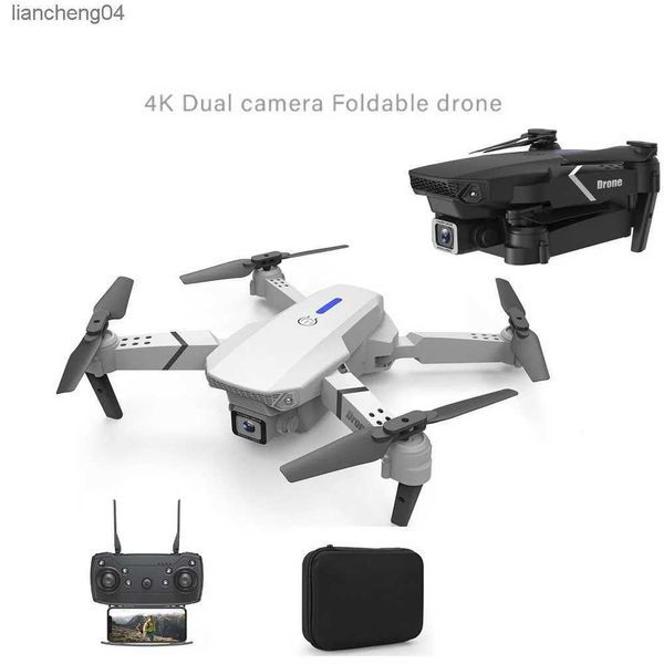 Aeronave elétrica / RC Aeronave de controle remoto de alta potência para fotografia aérea de viagens Brinquedos para crianças adultas Câmera 4K Pixel Avião dobrável WIFI