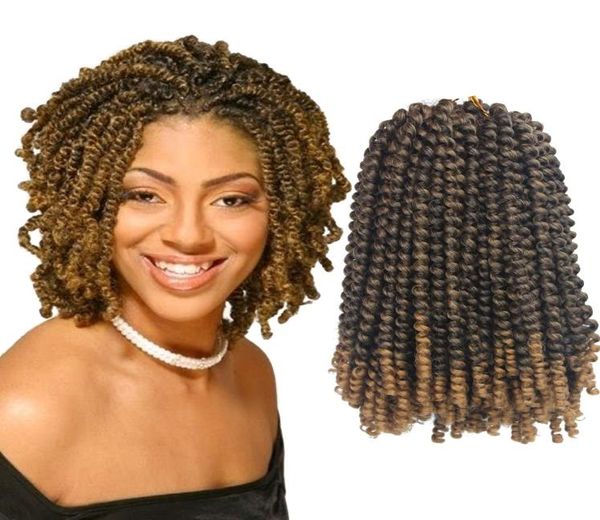 Extensão de cabelo sintético jamaicano de 8 polegadas, extensão de cabelo curto e macio, tranças de crochê de primavera afro, 1 pacote de bomba de cabelo de crochê 5193760