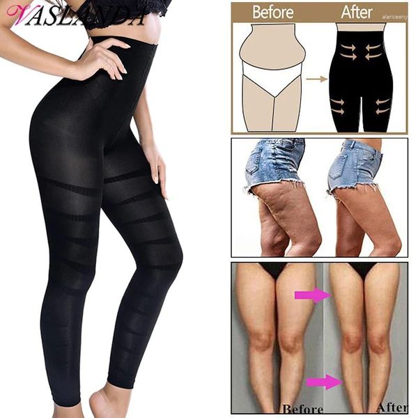 Intimo modellante da donna Vita alta Modellante per il corpo Leggings a compressione anticellulite Gambe dimagranti Mutandine contenitive della pancia Coscia scolpita più sottile