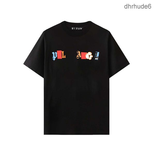 Tasarımcı PA T-Shirt Lüks Tees Baskı Palms T Shirtler Erkek Angle Kısa Kollu Hip Hop Sokak Giyim Giyim Giysileri PA-2 XS-XL JMQ0