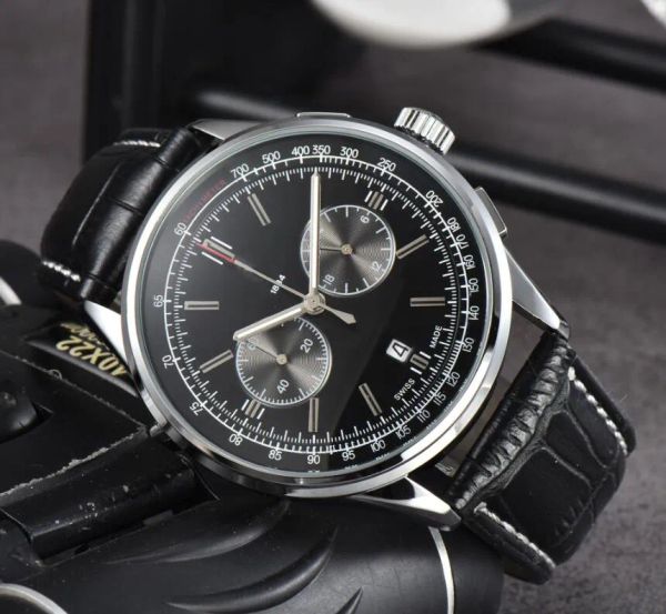 Herren BR Brietling Uhren Durchmesser Alle Zifferblatt Arbeit Quarzuhr NAVITIMER 1884 Top Luxus Marke Chronograph Uhr Stahlgürtel Männer Mode Armbanduhren