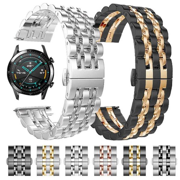 Andere Uhren, die für Huawei Watch GT 2 46 mm 42 mm GT2 Pro Bandarmband für Honor Magic ES 20 mm 22 mm Metalluhr J240222 verwendet werden