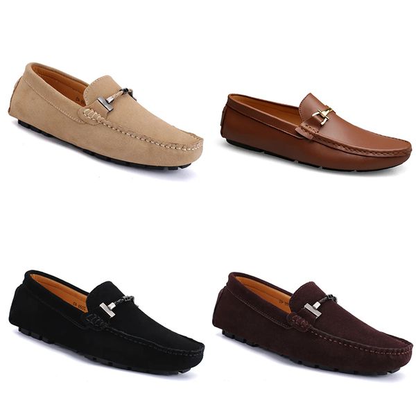 Gai Casual Shoes Mens Women Женщины кожаная мягкая подошва черная белая красная апельсиновая коричневая коричневая кроссовки 10 16398