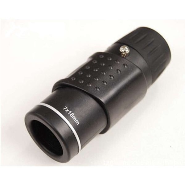 * Ultra compacto 7 18 Monocular Mini Finger Flick Zoom Ampliação de filme azul e telescópio de bolso de alta definição 810303