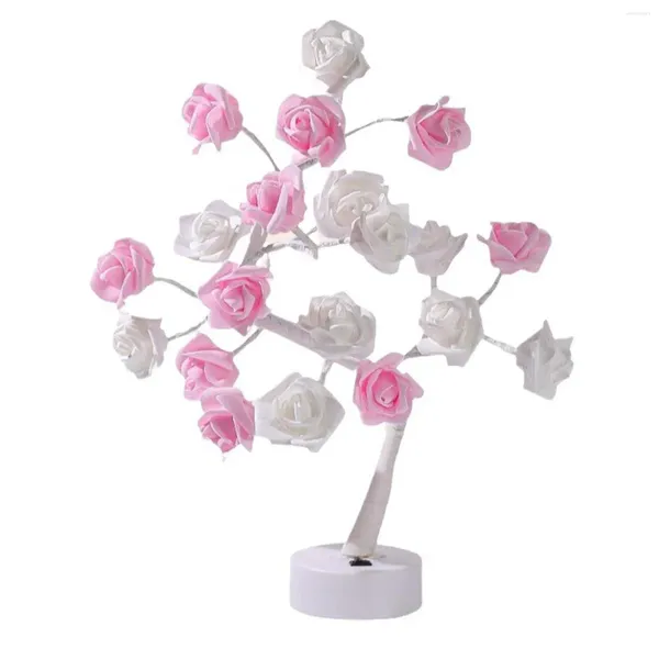 Tischlampen, Blumen-Baum-Lampe, Raumdekoration, Valentinstagsgeschenke, Rose für Büro, Urlaub, Kinder, Valentinstag, Freundin