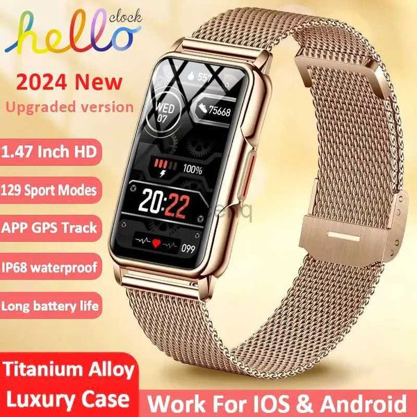 Orologi da donna 2024 Nuovo Smart Watch da donna Full Touch Screen Bluetooth Chiamata IP68 Impermeabile Sport Fitness Tracker Smartwatch per Huawei Xiaomi 240222