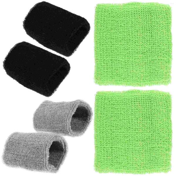 Diz Pedler 6 PCS Ter-Absorban Bilek Bantları Bilekler için Kafa Bantları Erkekler Tenis Bileklikleri Kayış