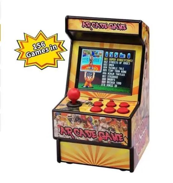 Jogadores NOVO 2,8 polegadas Builtin 156 jogos clássicos para crianças Retro Mini Arcade Handheld Game Console 16 Bit Game Player