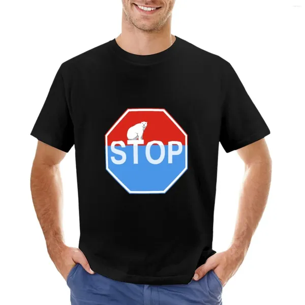 Regatas masculinas Mudanças Climáticas - Sinal de Alerta Global Camiseta Suor Masculino T