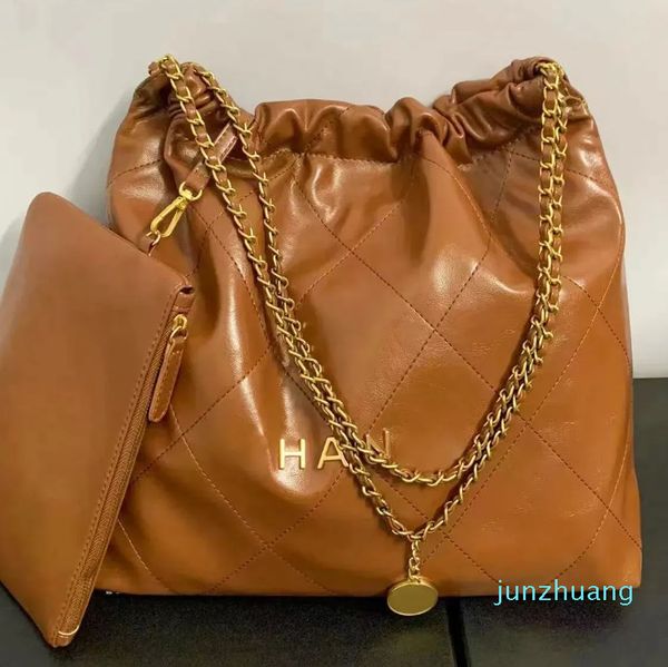 2024 designer shoulder bags for women's men quilted leather hobo fashion tote handbag clutch shop bag gold chain travel crossbody pochette satchel
