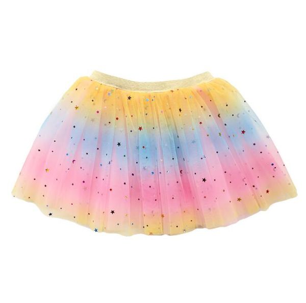 Heiße Kinder Tutu Röcke Mädchen 3-8 Jahre Kinder Kleidung Mädchen Tüll Party Spitzenrock niedlich Baby Star Glitter Dance flauschige Tutus Kleid