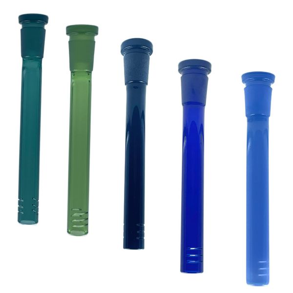 Farbiger 14-mm-Diffusor Bong Downstem Shisha Glas Down Stem Slider Farbe Custom Großhandel Raucherzubehör für Becherbong-Wasserpfeifen mit geradem Rohr