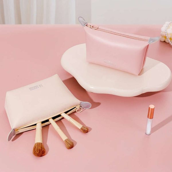 Borsa per cosmetici piccola impermeabile in pelle PU per trucco Borse per organizer per rossetto da donna Custodia da viaggio per estetista da toilette Nuovo