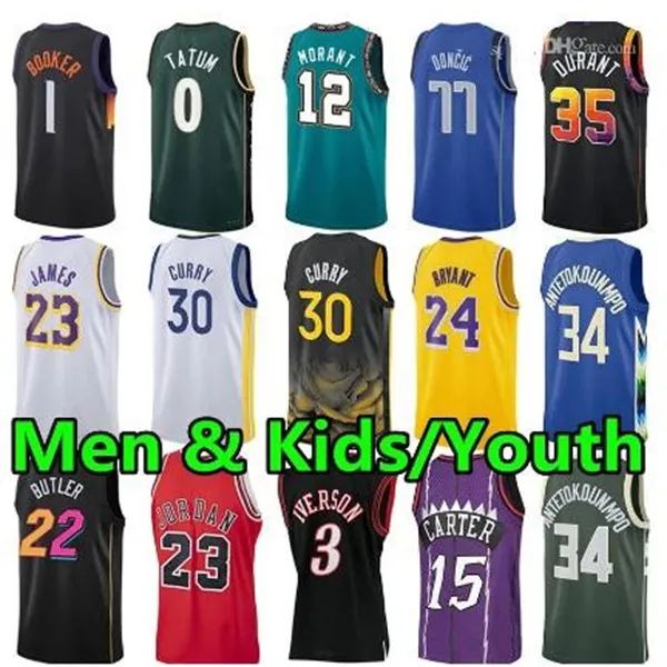 2023 Maglie da basket per bambini per bambini da uomo Città di bambini adulti Jersey Black Blue Bianco rosso viola Mix Order Regali