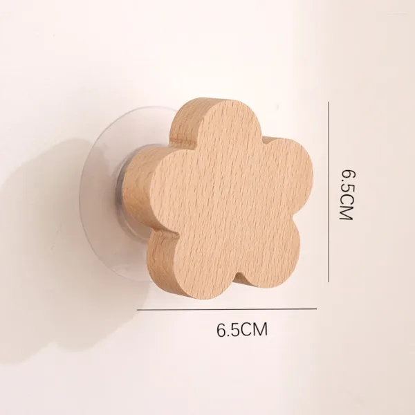 Ganci Stile cartone animato Gancio in legno Creativo carino legnosità Animale Appeso a parete Portasciugamani Cucina Decorazione della casa