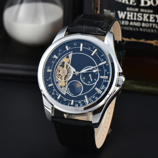 Herrenuhr, hochwertige Designer-Uhren, Tourbillon, mechanische Uhr, Stahlarmband, Luxusuhr, Kautschukarmband, Designer-Herren-Mesh-Uhr