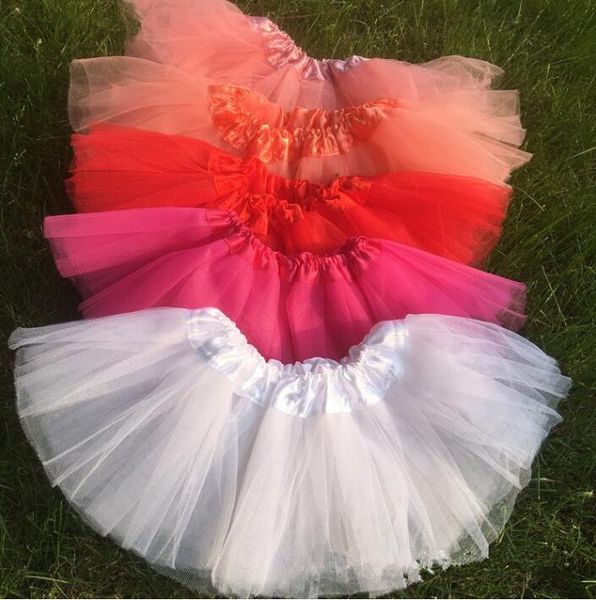 Candy color di alta qualità per bambini TUTU Abiti da ballo Dance Abito da ballo da ballo da ballo 3 strati abiti da festa in tulle