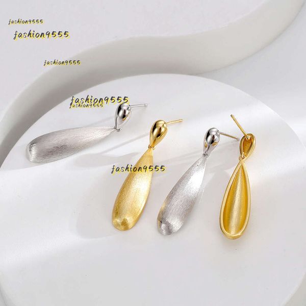 Orecchini a bottone placcati oro 18k Senso senior Orecchini pendenti con temperamento retrò Personalità femminile Gioielli di lusso Hipster Nicchia Accessori per orecchie vintage 925