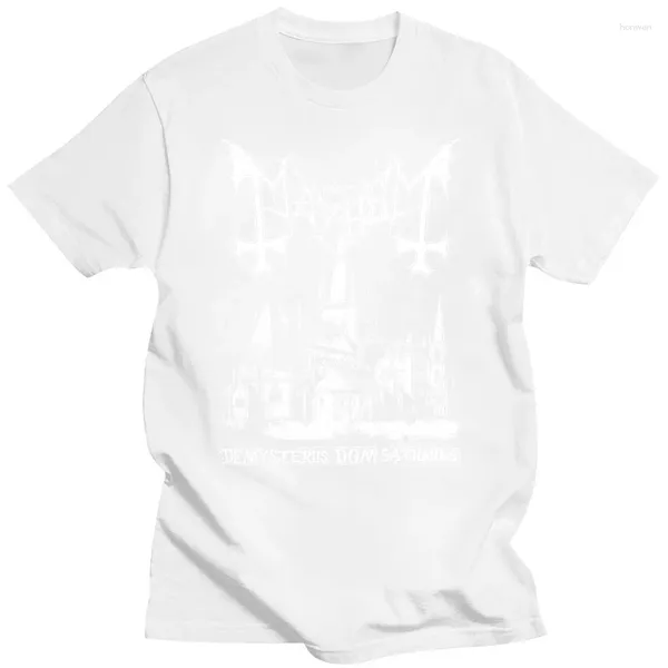 T-shirt da uomo Abbigliamento Pullover Felpe con cappuccio Mayhem Black Metal Stampa grafica Felpe Magliette casual 2024 Tendenza moda streetwear