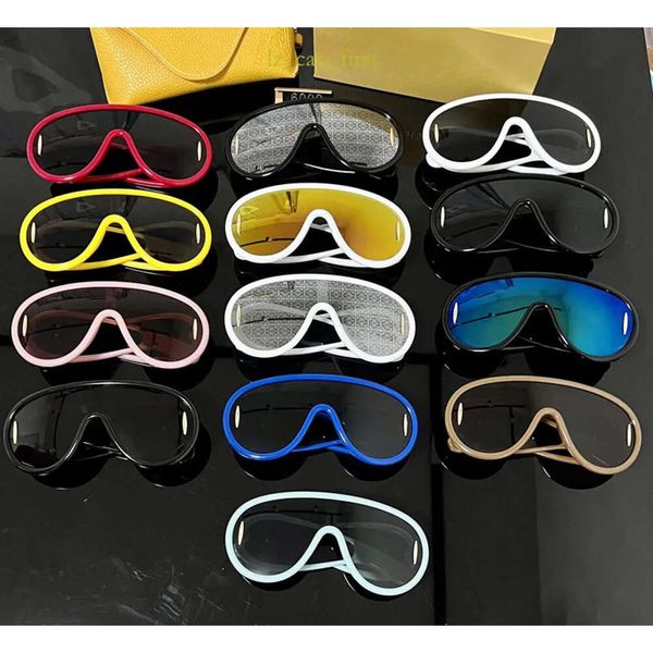 Loewe Designer-Sonnenbrille, Wellenmaske, Loewee-Sonnenbrille, großes Gestell, polarisierte Brille, Acetatfaser, Hip-Hop-Luxus-Klassiker, Sonnenbrille 313
