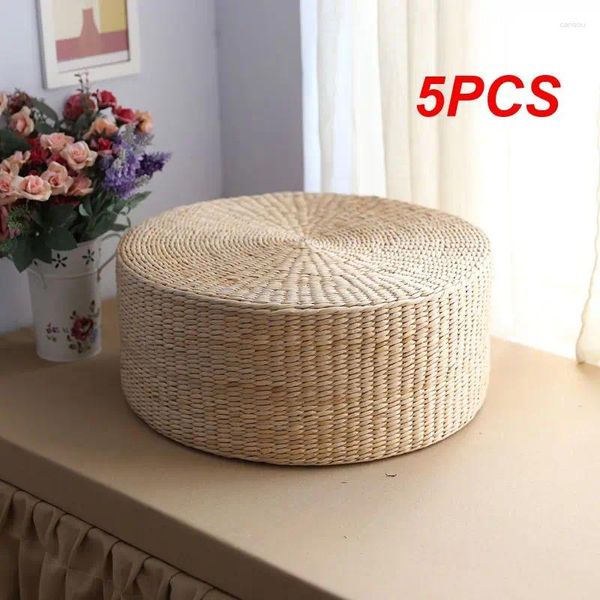 Cuscino da 5 pezzi pollici giapponese paglia Tatami pavimento cuscini da meditazione divano di grano saraceno per la decorazione domestica