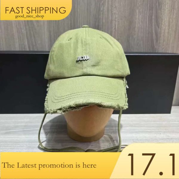 Designer de moda de verão feminino Ball Cap Men's Candy Outdoor Sports Sports Metal Letter Printing Eaves Eaves desgastado Craft Casquette 48