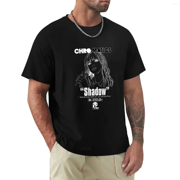 Regatas masculinas Chromatics - Shadow Band Logo T-Shirt Verão Camisetas Engraçadas Roupas Hippie Manga Longa