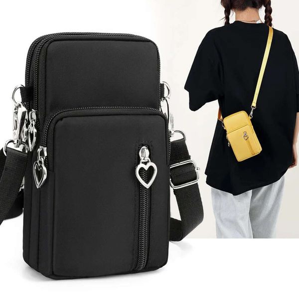 Nova moda feminina bolsa de telefone móvel saco do mensageiro all-match mini pequeno crossbody saco pendurado pescoço bolsa de moedas vertical