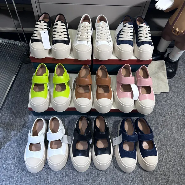 Miui kadın platform gündelik ayakkabılar açık mius spor ayakkabılar klasik kadın ayakkabıları moda çift renk tuval booster spor ayakkabılar elbise ayakkabı boyutu 35-40