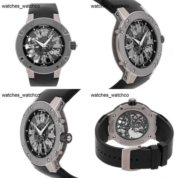 RM Watch Richardmille RM033 RM033 Relógio extra plano automático com pulseira masculina de titânio RM033 AL TI IGLL VCD8