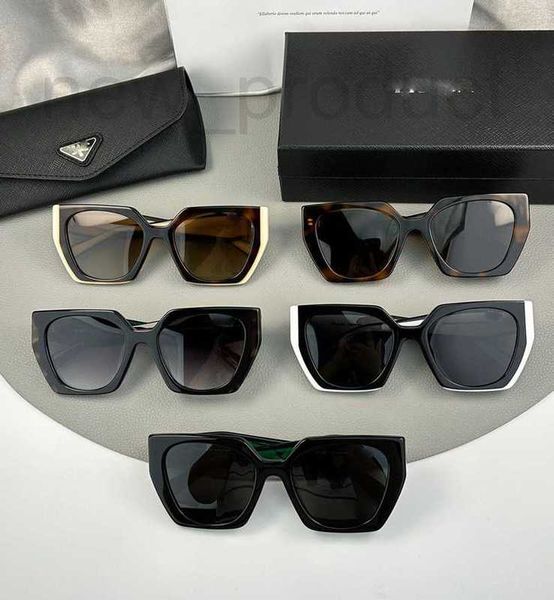 Sonnenbrille Designer Neue Damen Sonnenbrille Großer Rahmen Sonnenbrille SPR15W Farbblock Hochwertiger UV-Schutz F3YQ
