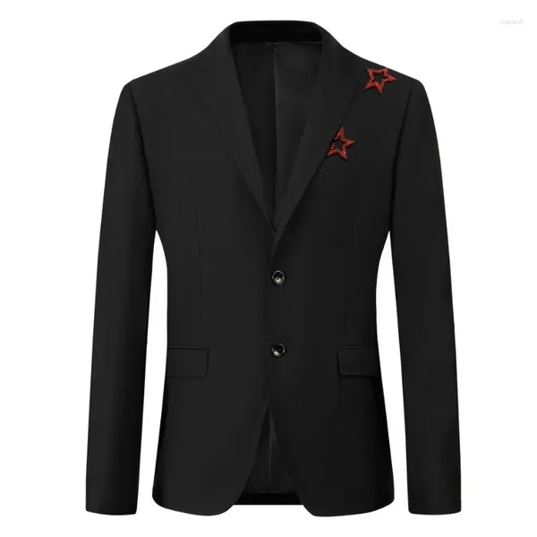 Ternos masculinos luz de luxo artesanal contas de unhas terno jaqueta masculina casual negócios blazer masculino casamento noivo banquete vestido casaco roupas